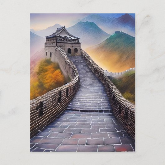 De Chinese Muur is een van de meest iconische Briefkaart (Voorkant)