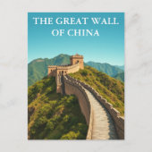De Chinese Muur Reizen Briefkaart (Voorkant)