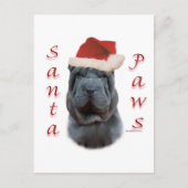 De Chinese Poten van de Kerstman shar-Pei Feestdagenkaart (Voorkant)