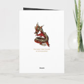 De Chinese Rode Groeten & Notecards van de Draak Feestdagen Kaart (Achterkant)