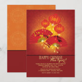 De Chinese Uitnodiging van Ventilators en van (Voorkant / Achterkant)