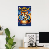 De Chipmunk Kluis Cute Heist Poster (Thuiskantoor)