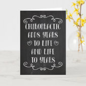 De chiropraktijk voegt het Leven aan het Wenskaart Kaart (Gele Bloem)