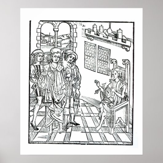 De chirurg bezoekt een man met pijlwonden uit 'Das Poster (Voorkant)