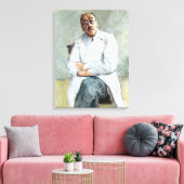 De chirurg (door Max Liebermann) Canvas Afdruk (Insitu (Woonkamer))