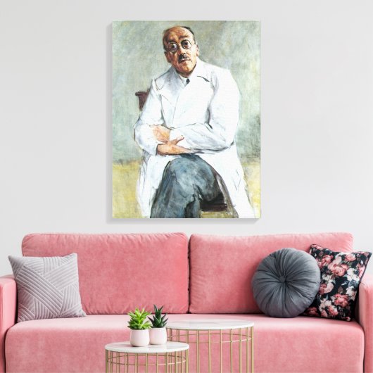 De chirurg (door Max Liebermann) Canvas Afdruk (Insitu (Woonkamer))