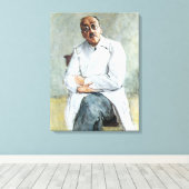 De chirurg (door Max Liebermann) Canvas Afdruk (Insitu (Houten vloer))