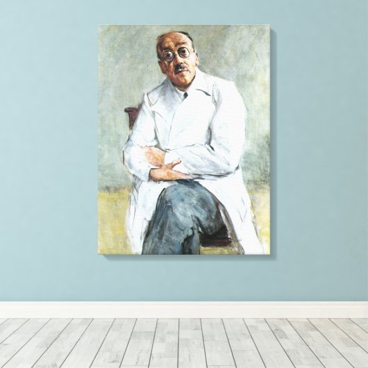 De chirurg (door Max Liebermann) Canvas Afdruk (Insitu (Houten vloer))