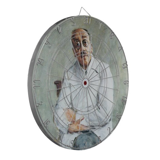 De chirurg (door Max Liebermann) Dartbord (Voorkant Links)