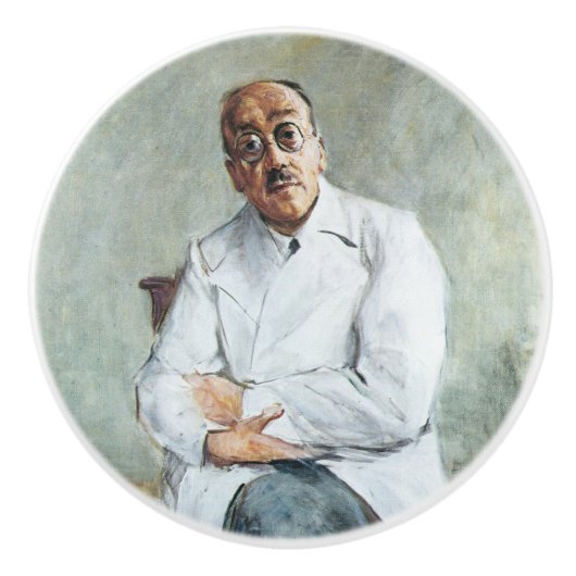De chirurg (door Max Liebermann) Keramische Knop (Voorkant)