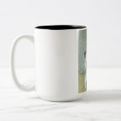 De chirurg (door Max Liebermann) Tweekleurige Koffiemok (Links)