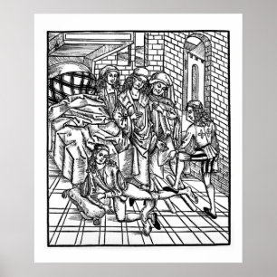 De chirurg leidt als hulppauzes en resetten poster