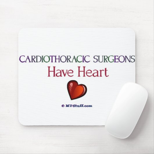 De Chirurgen van Cardiothoracic hebben Hart Muismat (Met muis)