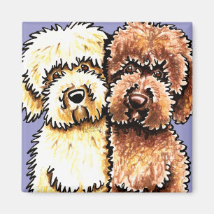 De Chocolade Labradoodles van de room Magneet