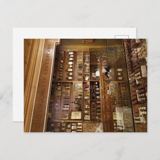 De chocolade-shoppe briefkaart (Voorkant / Achterkant)