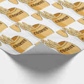 De Chocolade van de Koekjestrommel van het Voedsel Cadeaupapier (Hoek)