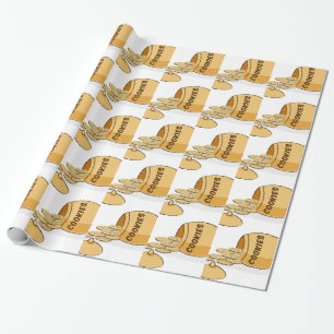 De Chocolade van de Koekjestrommel van het Voedsel Cadeaupapier