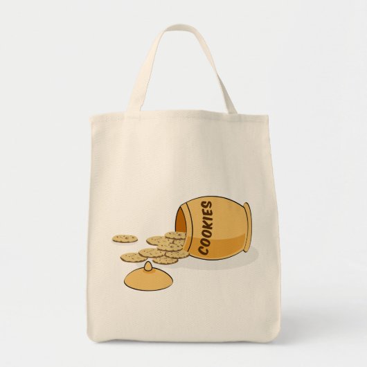 De Chocolade van de Koekjestrommel van het Voedsel Tote Bag (Voorkant)