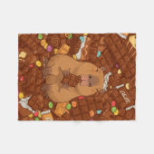 De chocoladedroom van Capybara Fleece Deken (Voorkant (Horizontaal))