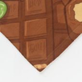 De chocoladedroom van Capybara Fleece Deken (Hoek)