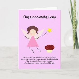 De chocoladefee feestdagen kaart