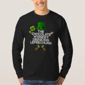 De Chocolate Whiskey Drink Leprechuan Funny St. T-shirt (Voorkant)