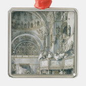 De Choir Zing in St. Mark's Basilica, Metalen Ornament (Voorkant)