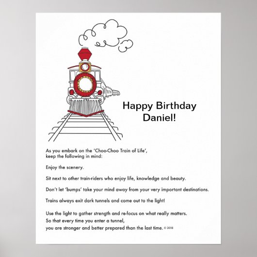 De Choo-Choo-trein van het Poster van het Leven (Voorkant)