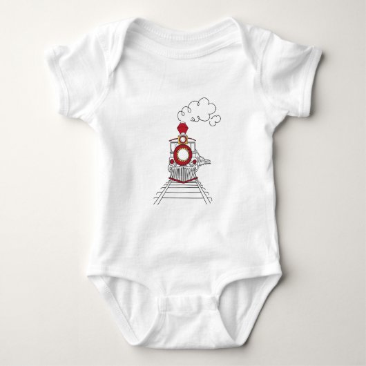 De Choo-Choo-trein van het T-shirt van het Baby va (Voorkant)