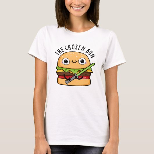 De Chosen Bun Funny Food Warrior Bun Pun T-shirt (Voorkant)