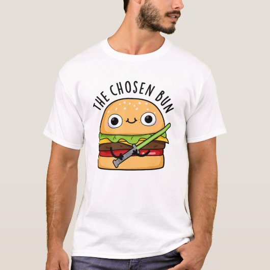 De Chosen Bun Funny Food Warrior Bun Pun T-shirt (Voorkant)