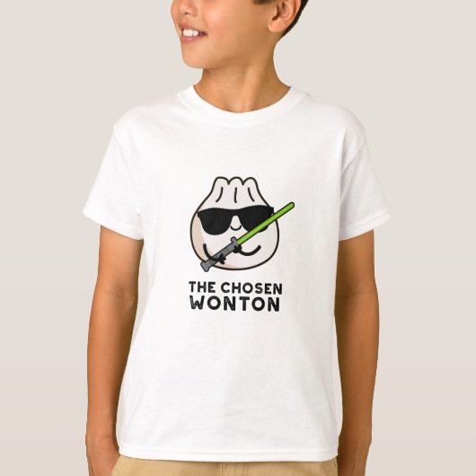 De Chosen Wonton Funny Food Pun T-shirt (Voorkant)
