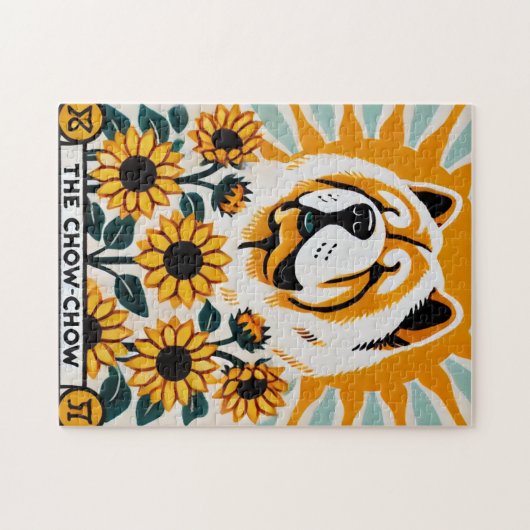 De Chow Chow Tarot Kaart Legpuzzel (Horizontaal)