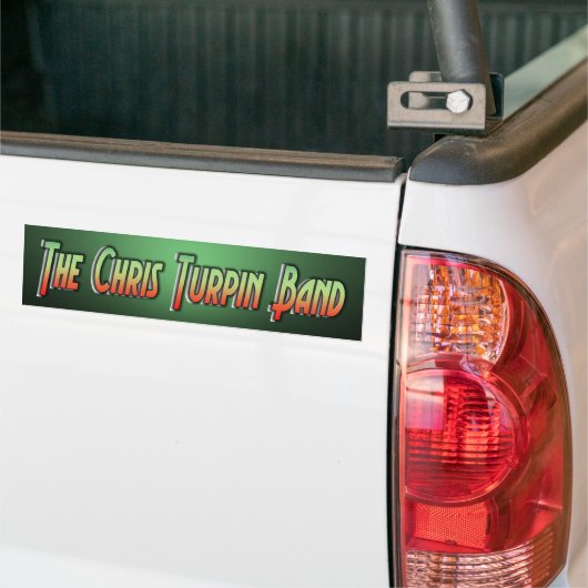 De Chris Turpin Band Bumpersticker (Op Truck)
