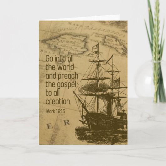 De Christelijke Afstuderen van de Kaart van de (Voorkant)