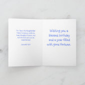 De Christelijke Groet van de Verjaardag Kaart (Binnen)