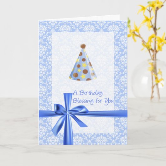 De Christelijke Groet van de Verjaardag Kaart (Gele Bloem)