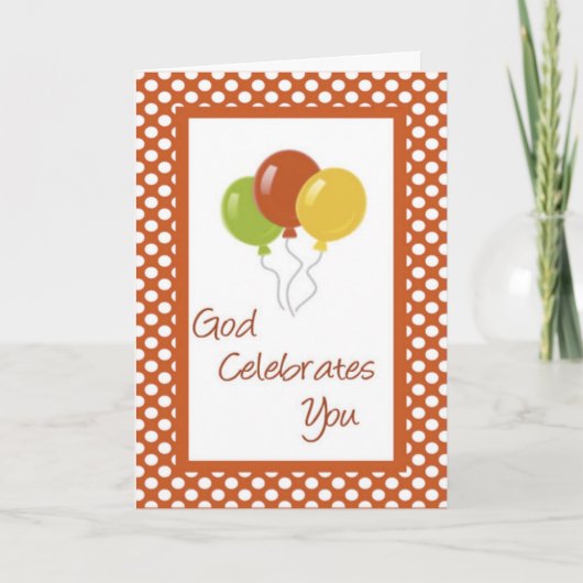 De Christelijke Groet van de Verjaardag Kaart (Voorkant)