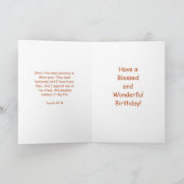 De Christelijke Groet van de Verjaardag Kaart (Binnen)