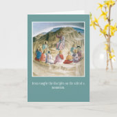 De Christelijke kaart-Aanmoediging van de Groet Kaart (Gele Bloem)