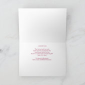 de Christelijke kaart van scriptureKerstmis, rood (Binnen)
