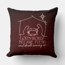 De Christelijke Kerstmis van de Geboorte Kussen