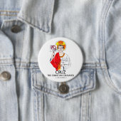 De Christelijke kruiser kruisen Ronde Button 7,6 Cm (In situ)