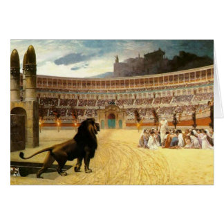 De Christelijke martelaren hebben het laatste gebe