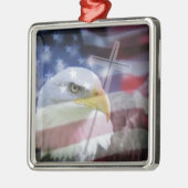 De Christelijke patriot. Metalen Ornament (Links)