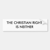 DE CHRISTELIJKE RIGHTIS BUMPERSTICKER (Voorkant)