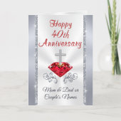 De Christelijke Robijnrode 40ste Kaarten van het (Voorkant)