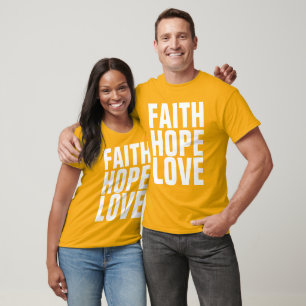 De Christelijke T-shirts van de LIEFDE van de HOOP
