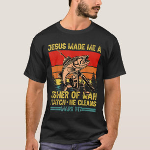De Christelijke visser Jezus maakte mij een visser T-shirt