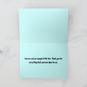 De christen dankt u kaardt bedankkaart (Binnen)